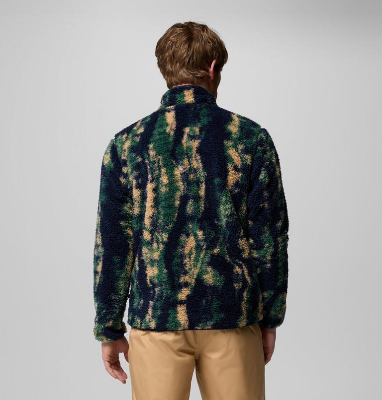 Men's Winter Pass Reversible Sherpa Fleece Jacket, Color: Collegiate Navy, Tracks, image 3
