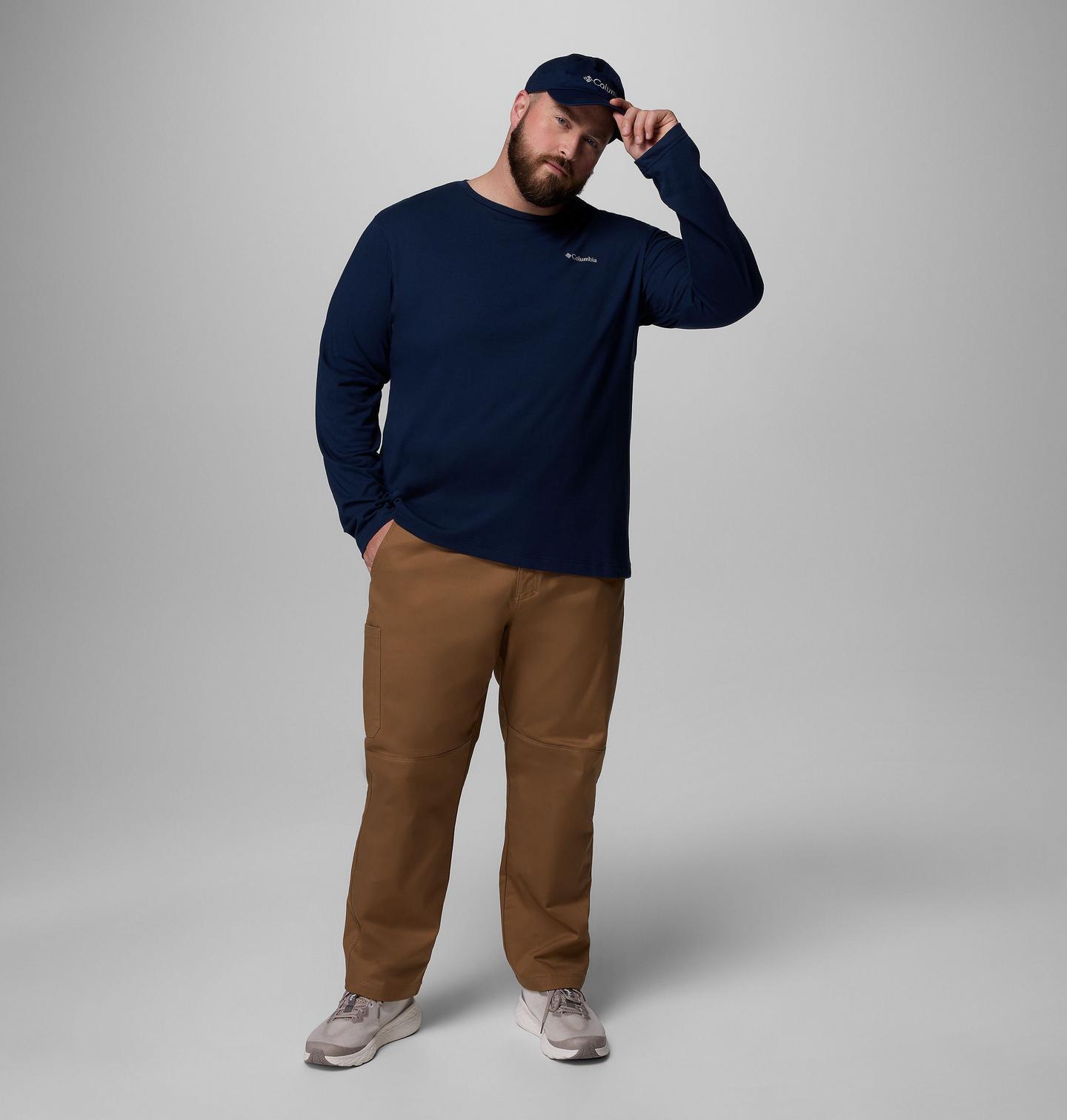Мужские брюки Columbia Pitchstone Outdoor Pants - Big, цвет: Delta — фото 2