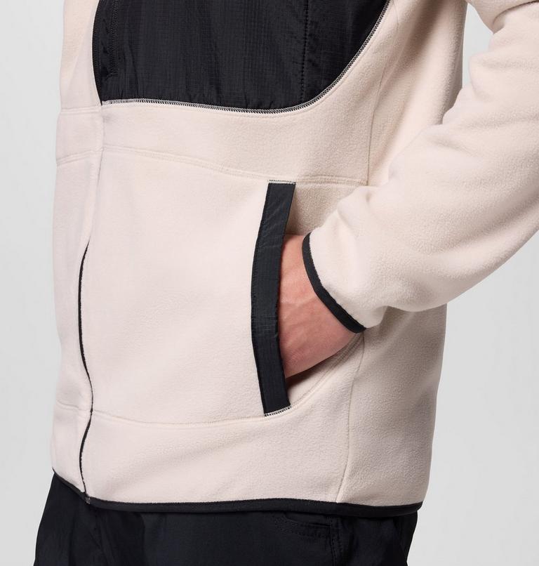 Men's Fast Trek Overlay Fleece Jacket, Color: Dark Stone, Black, image 7