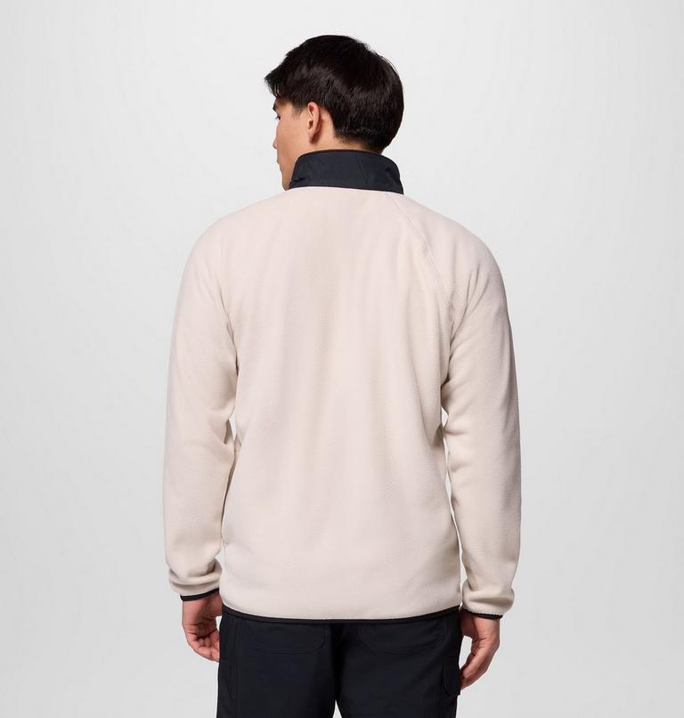 Men's Fast Trek Overlay Fleece Jacket, Color: Dark Stone, Black, image 3