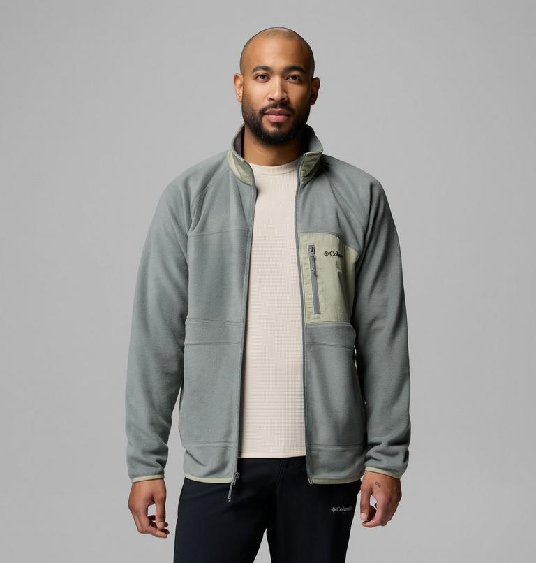 Men's Fast Trek Overlay Fleece Jacket, Color: Sedona Sage, Safari, image 5