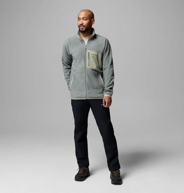 Men's Fast Trek Overlay Full Zip Fleece Jacket, Color: Sedona Sage, Safari, image 6