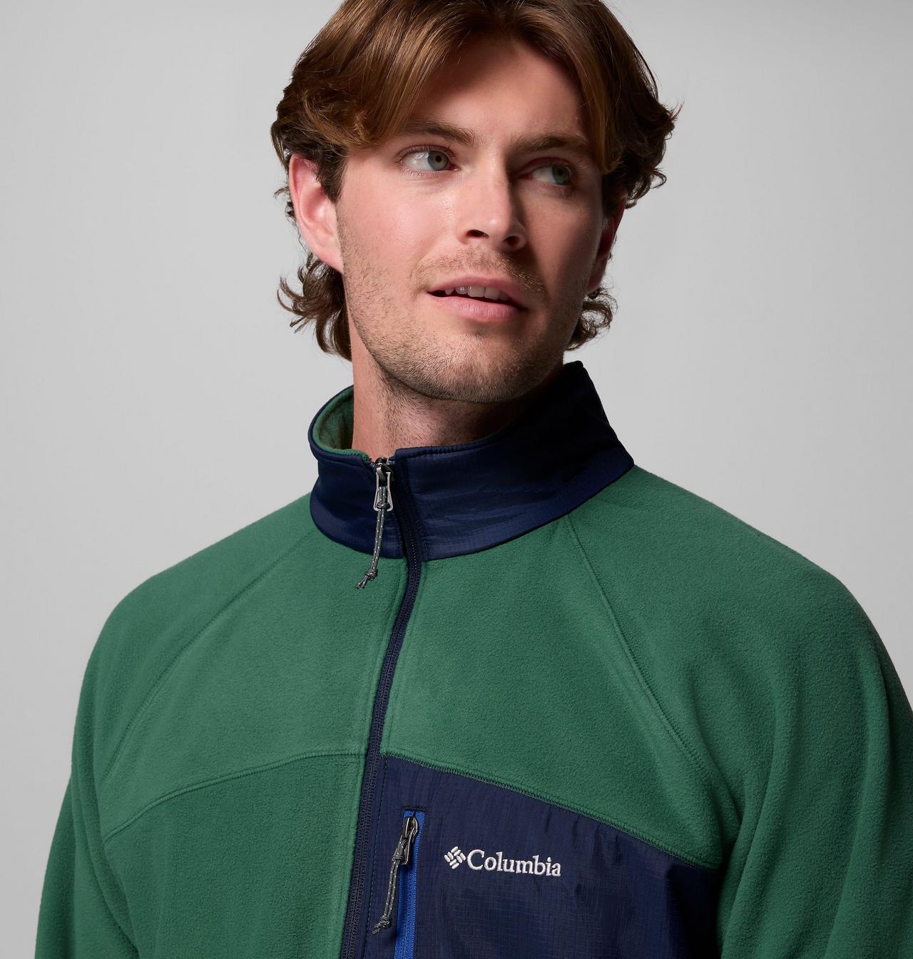 Men's Fast Trek™ Overlay Full Zip Fleece Jacket 6