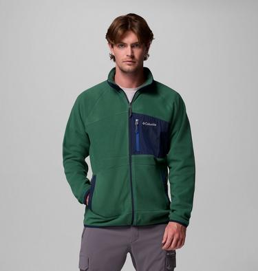Chaqueta de forro polar Fast Trek Overlay para hombre, Color: Rain Forest, Coll Navy, image 7