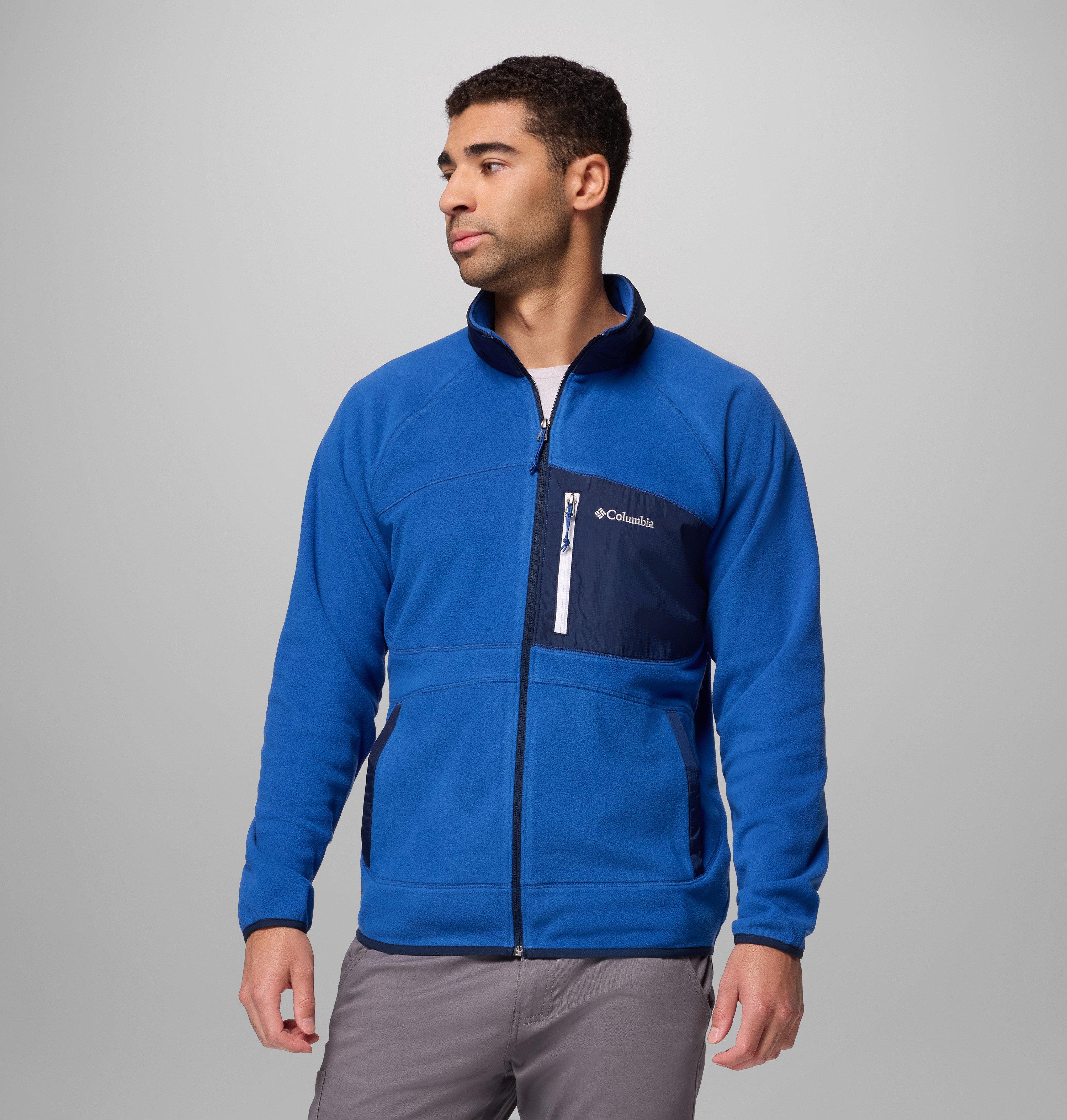 Columbia Sportswear Men's Blue Columbia - Fast Trek™ Overlay Fleece Jacket - Mtn Coll Navy Xxl