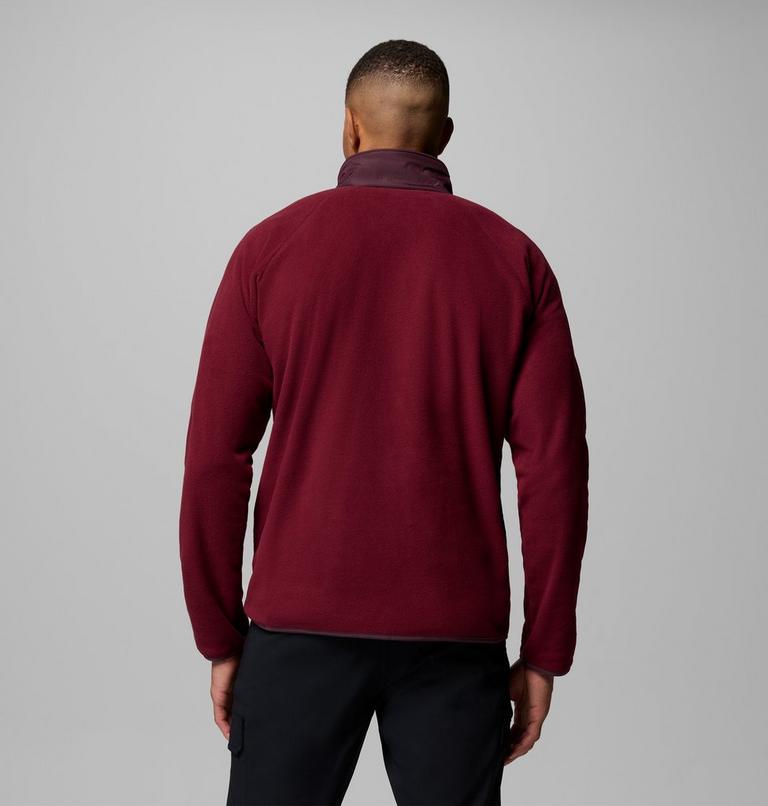 Men's Fast Trek Overlay Fleece Jacket, Color: Rich Wine, Moonvista, image 3