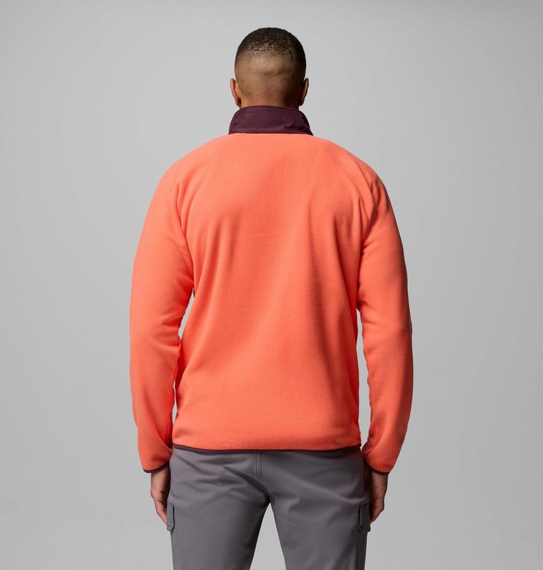 Men's Fast Trek Overlay Fleece Jacket, Color: Zing, Moonvista, image 3