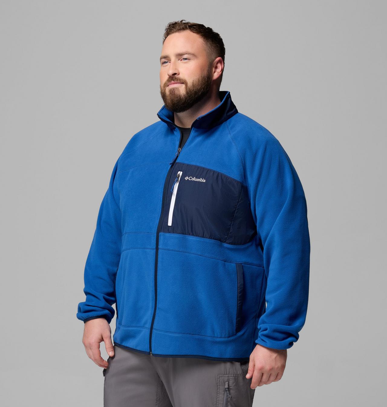 Men's Fast Trek Overlay Full Zip Fleece Jacket - Big 4