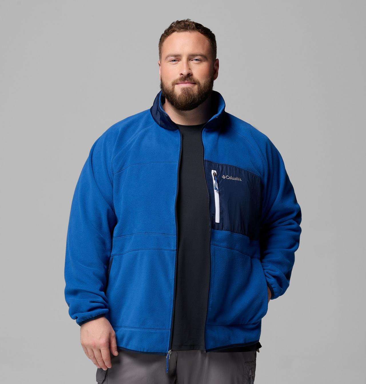 Men's Fast Trek Overlay Full Zip Fleece Jacket - Big 5