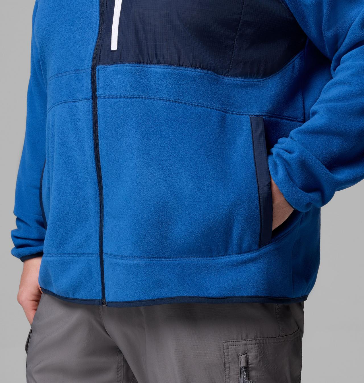 Men's Fast Trek Overlay Full Zip Fleece Jacket - Big 7