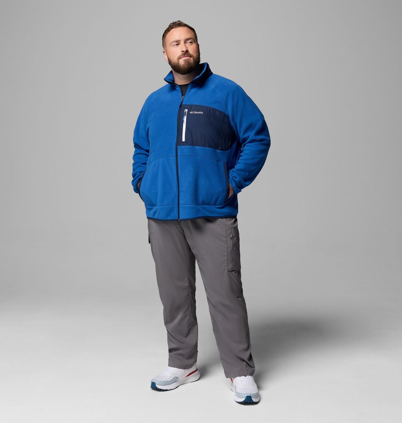 Men's Fast Trek Overlay Full Zip Fleece Jacket - Big 2