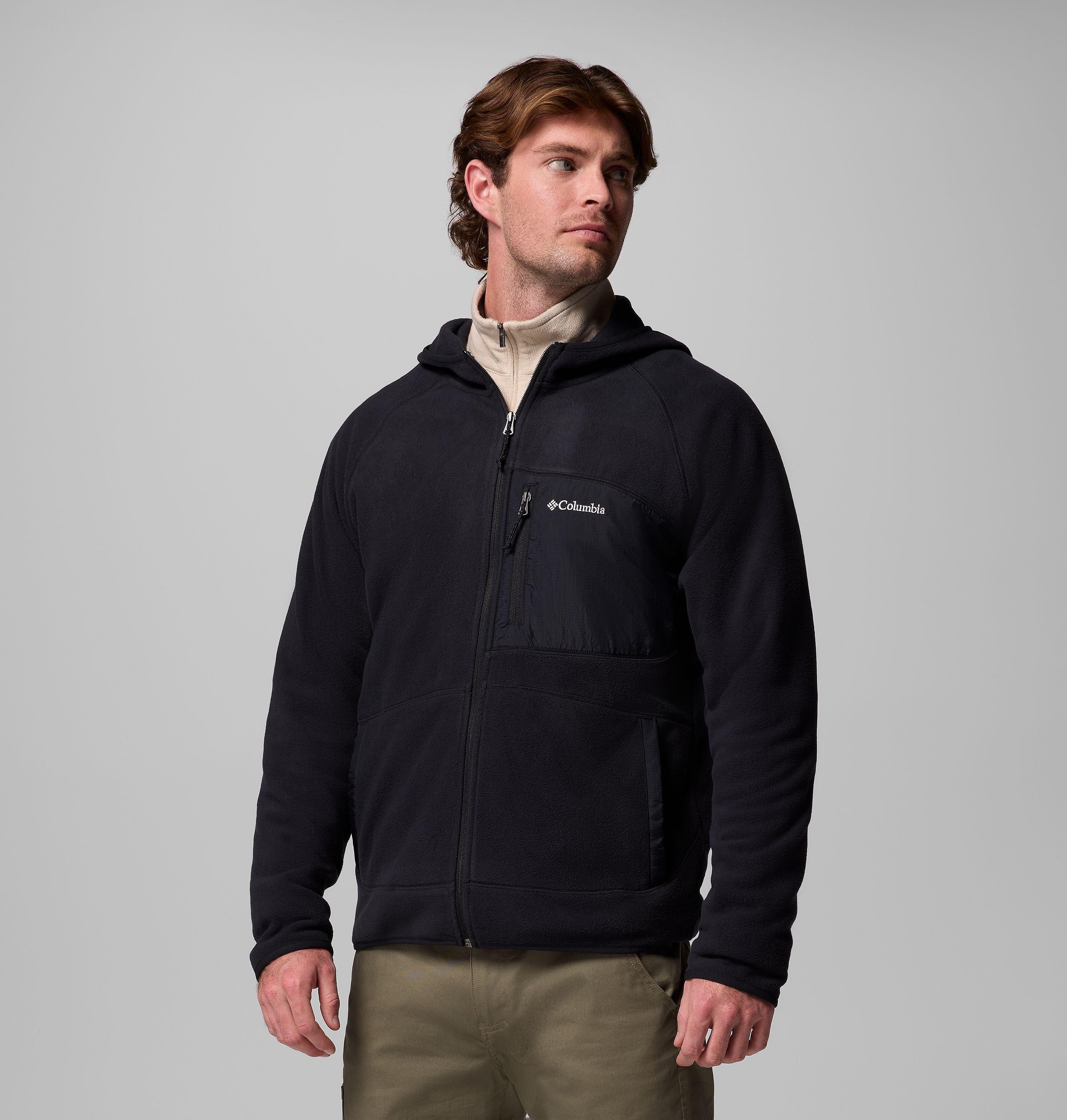 Men's Fast Trek Overlay Hooded Full Zip Jacket 4