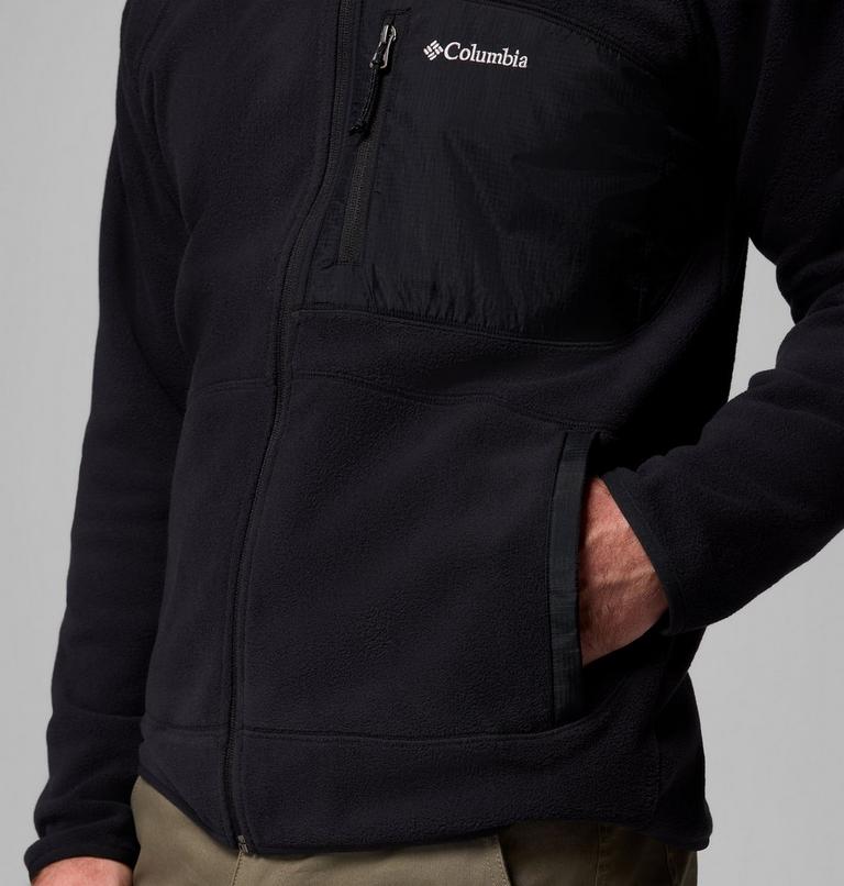 Men's Fast Trek Overlay Hooded Full Zip Jacket, Color: Black, image 7