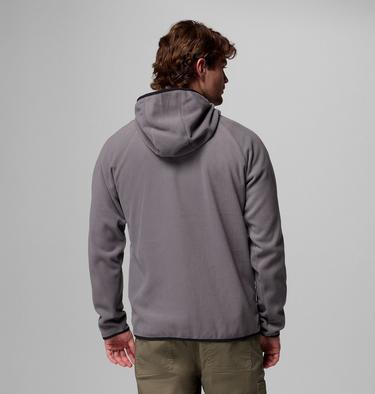 Giacca in pile con cappuccio Fast Trek Overlay da uomo, Color: City Grey, Black, image 19