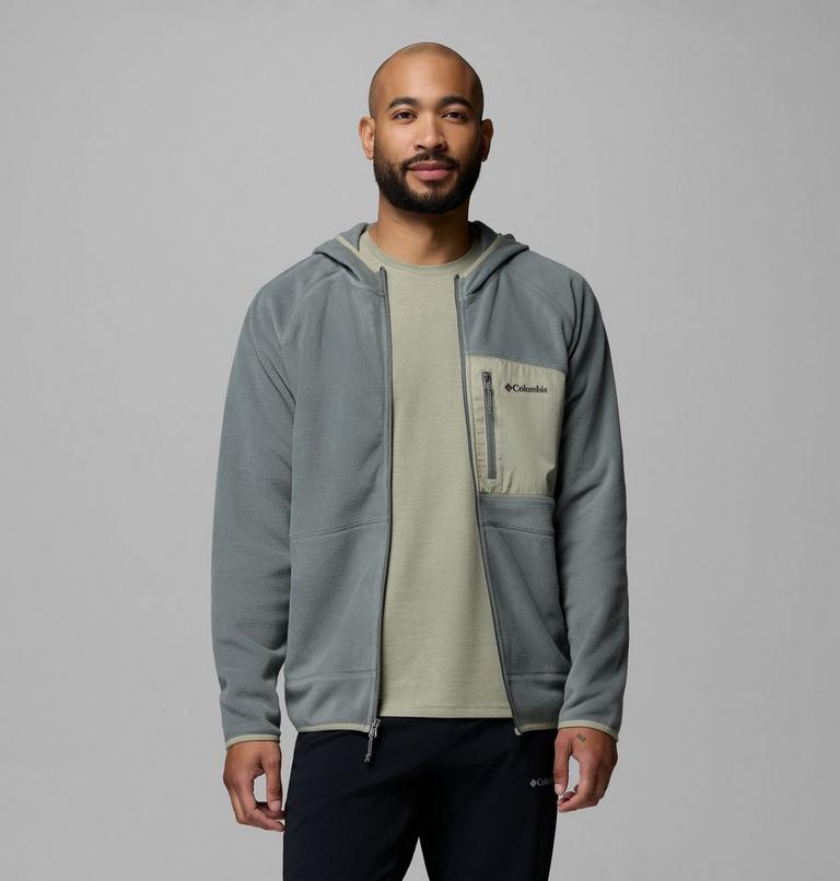 Men's Fast Trek Overlay Hooded Full Zip Jacket, Color: Sedona Sage, Safari, image 5