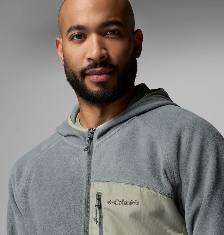 Men's Fast Trek Overlay Hooded Full Zip Jacket, Color: Sedona Sage, Safari, image 6