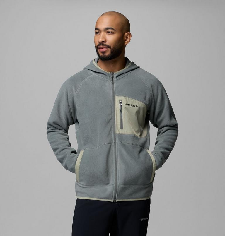Men's Fast Trek Overlay Hooded Full Zip Jacket, Color: Sedona Sage, Safari, image 1