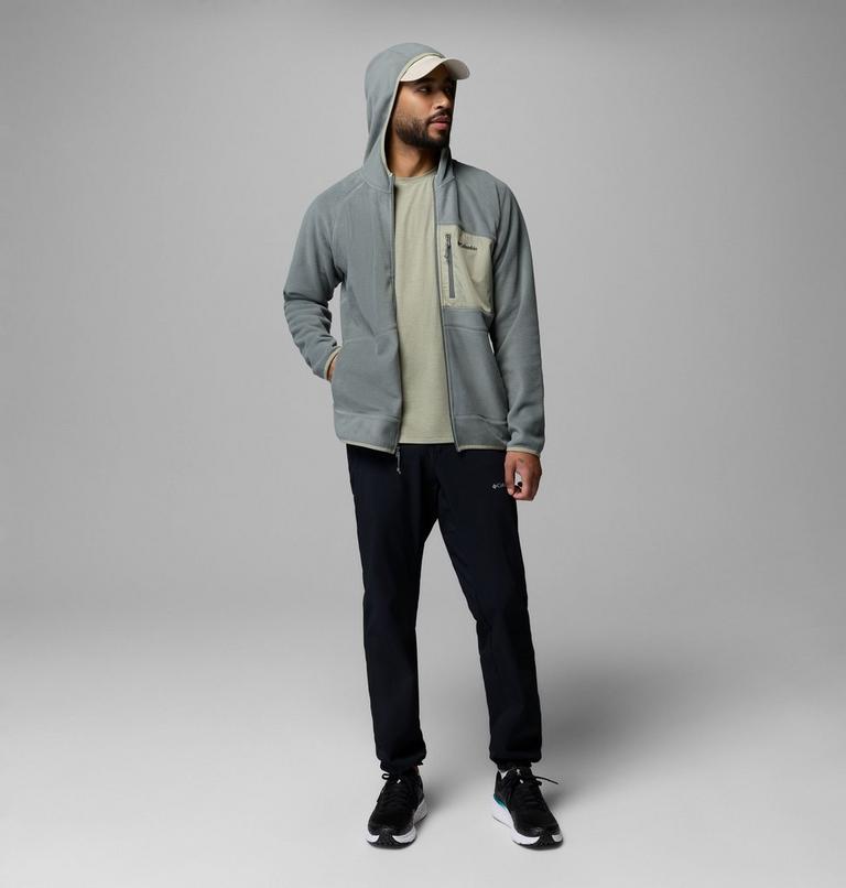 Men's Fast Trek Overlay Hooded Full Zip Jacket, Color: Sedona Sage, Safari, image 2