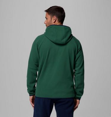 Giacca in pile con cappuccio Fast Trek Overlay da uomo, Color: Rain Forest, Coll Navy, image 3