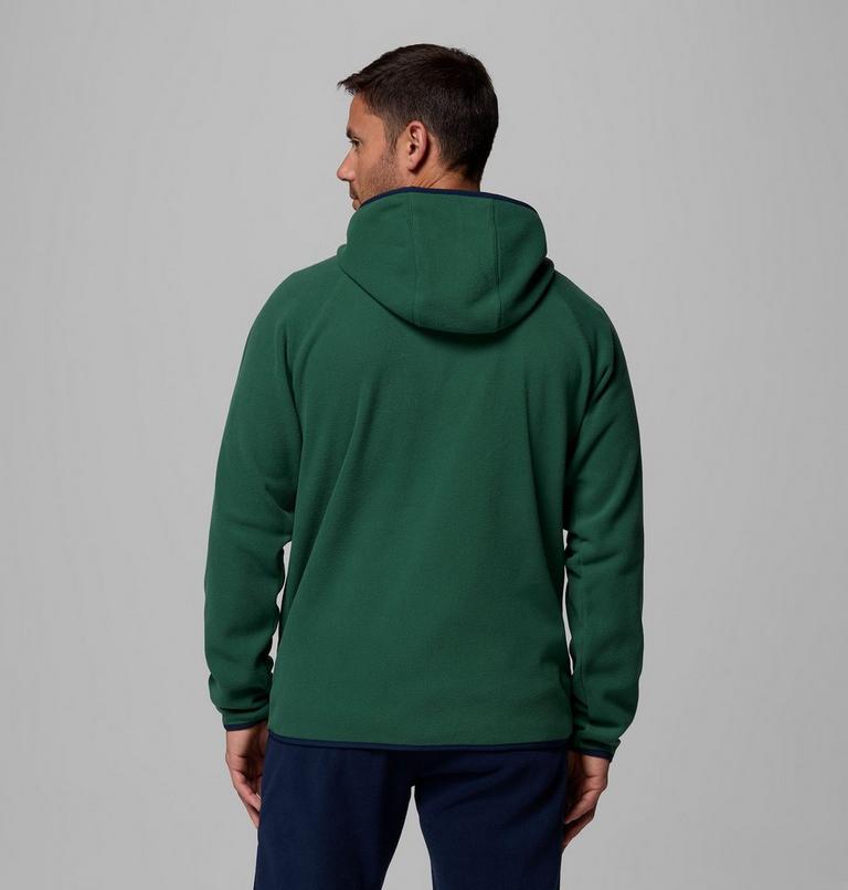 Men's Fast Trek Overlay Hooded Full Zip Jacket, Color: Rain Forest, Coll Navy, image 3