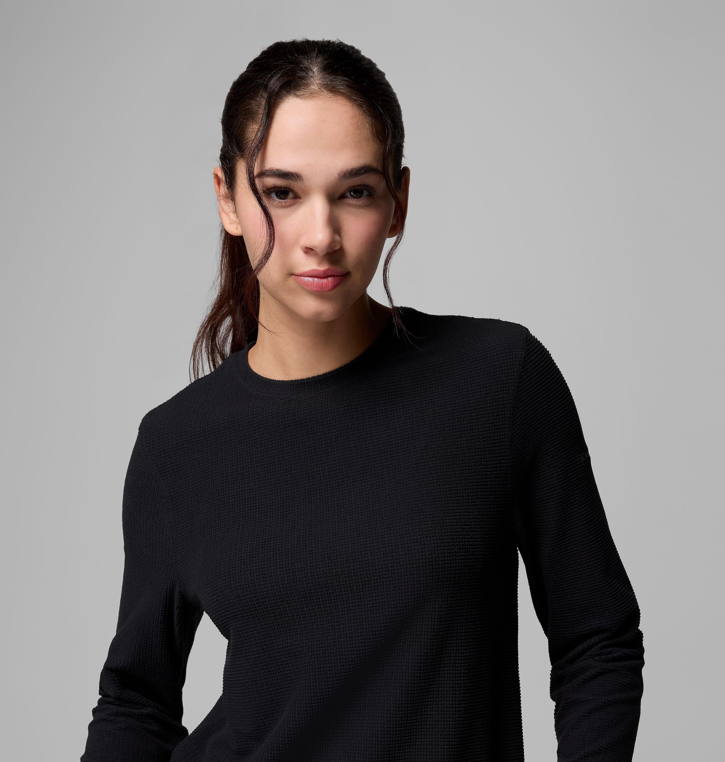 Women's Brea Falls Grid Crew Long Sleeve Shirt 5
