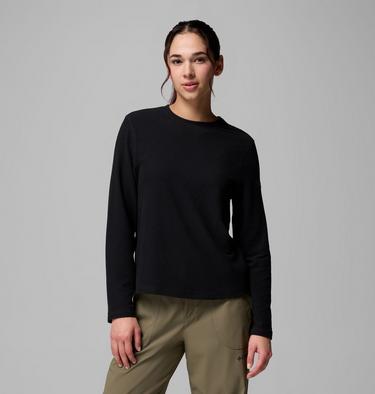 Women's Brea Falls Grid Long Sleeve Technical T-Shirt, Color: Black, image 3