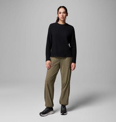 Women's Brea Falls Grid Long Sleeve Technical T-Shirt, Color: Black, image 4