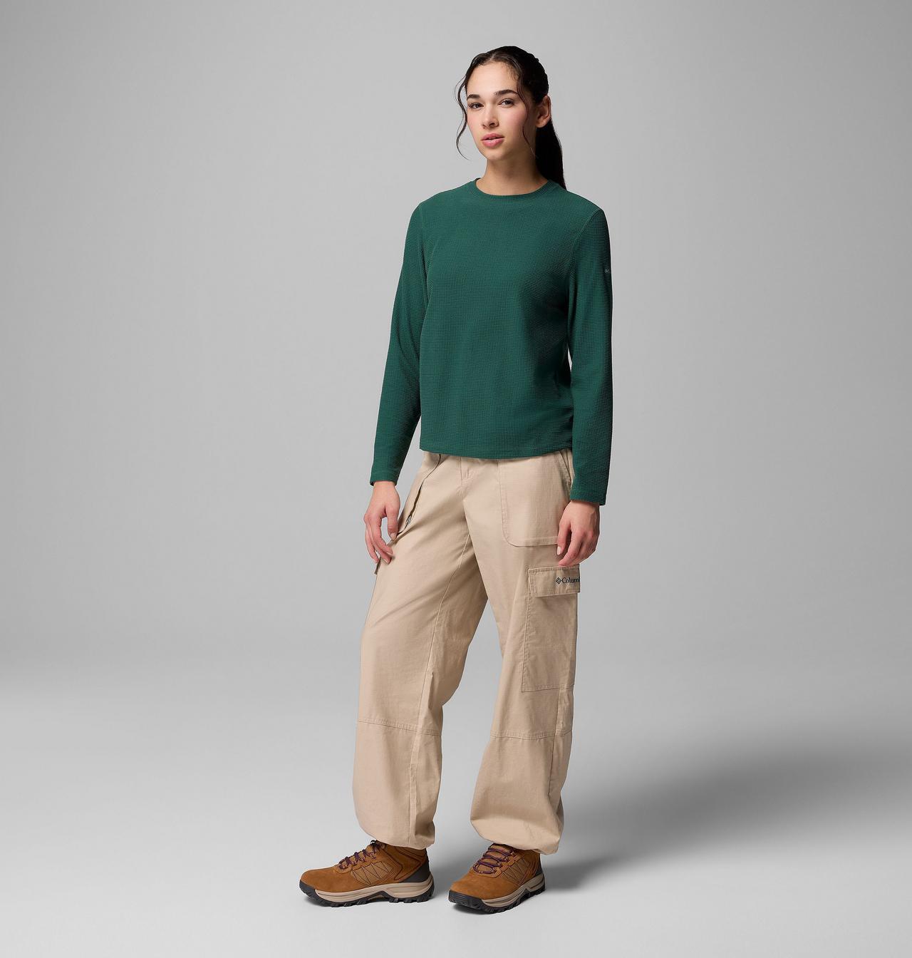 Women's Brea Falls™ Grid Crew Long Sleeve Shirt 2