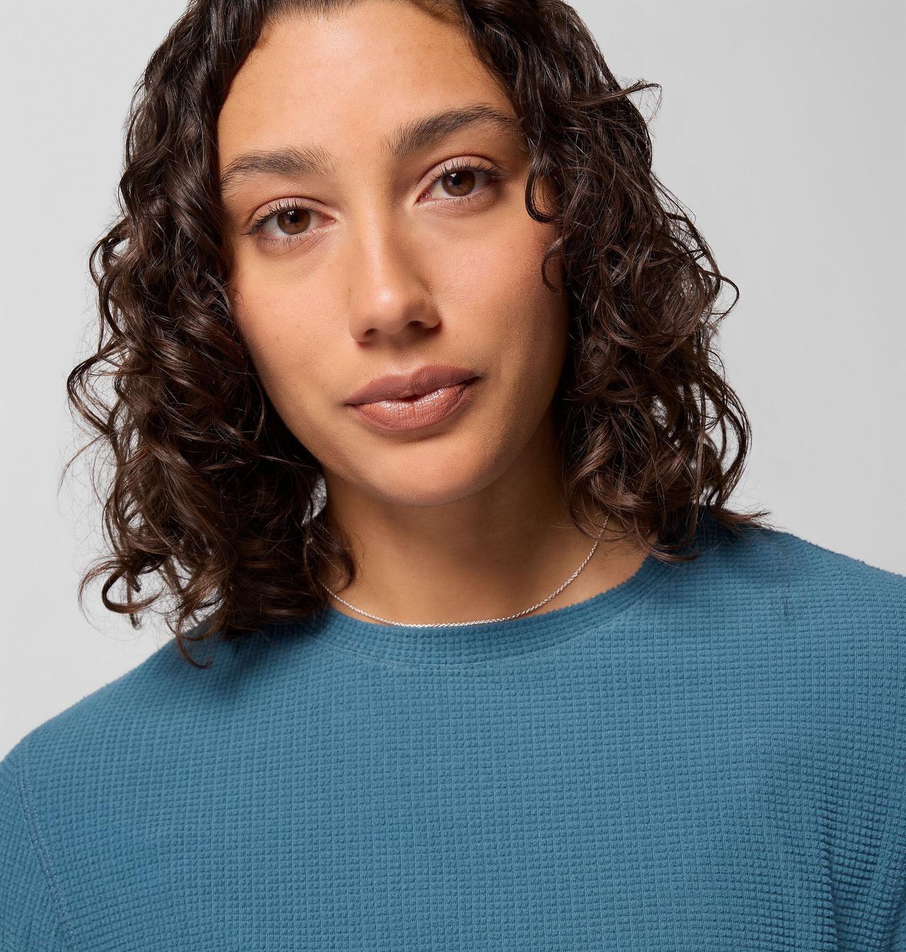 Women's Brea Falls™ Grid Crew Long Sleeve Shirt 5