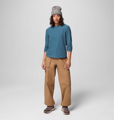 Women's Brea Falls Grid Long Sleeve Technical T-Shirt, Color: Everblue, image 6