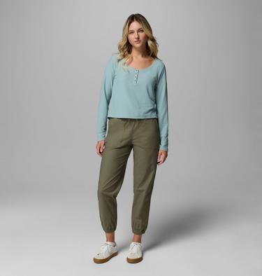 Pantalones deportivos con tejido antidesgarro ROC para mujer, Color: Stone Green, image 10