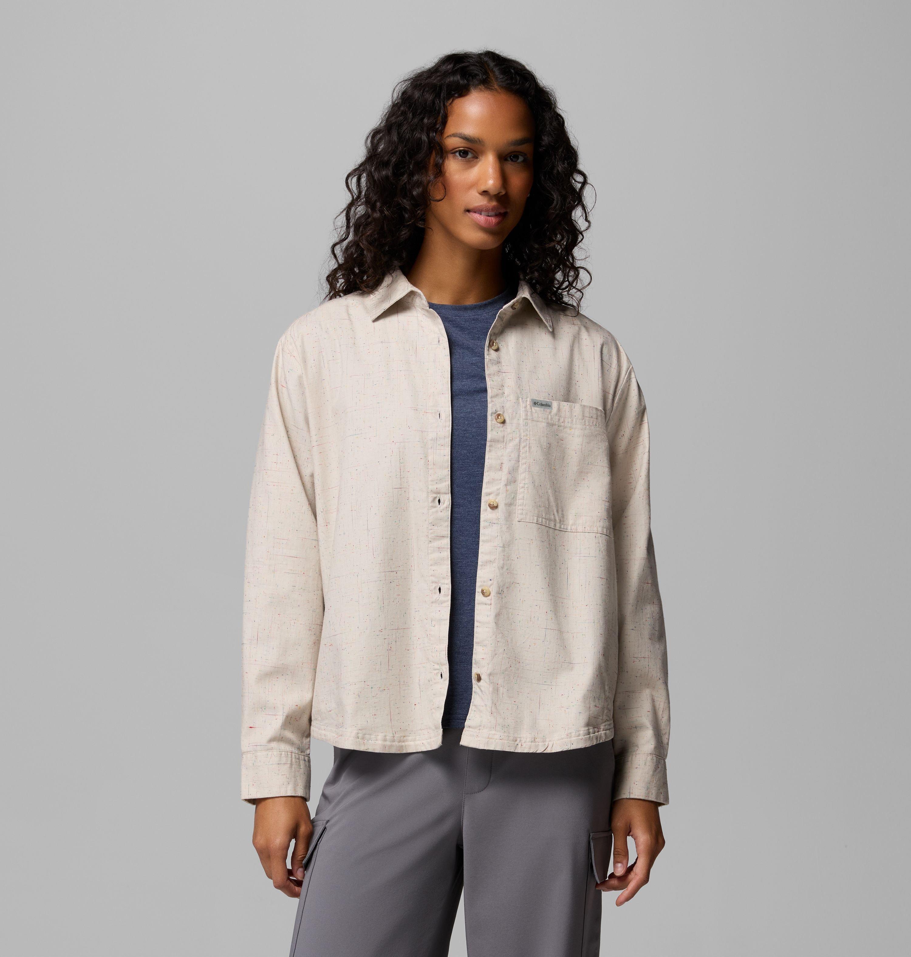 Women's Blue Point Creek Woven Long Sleeve Shirt | 279 | XXL 5