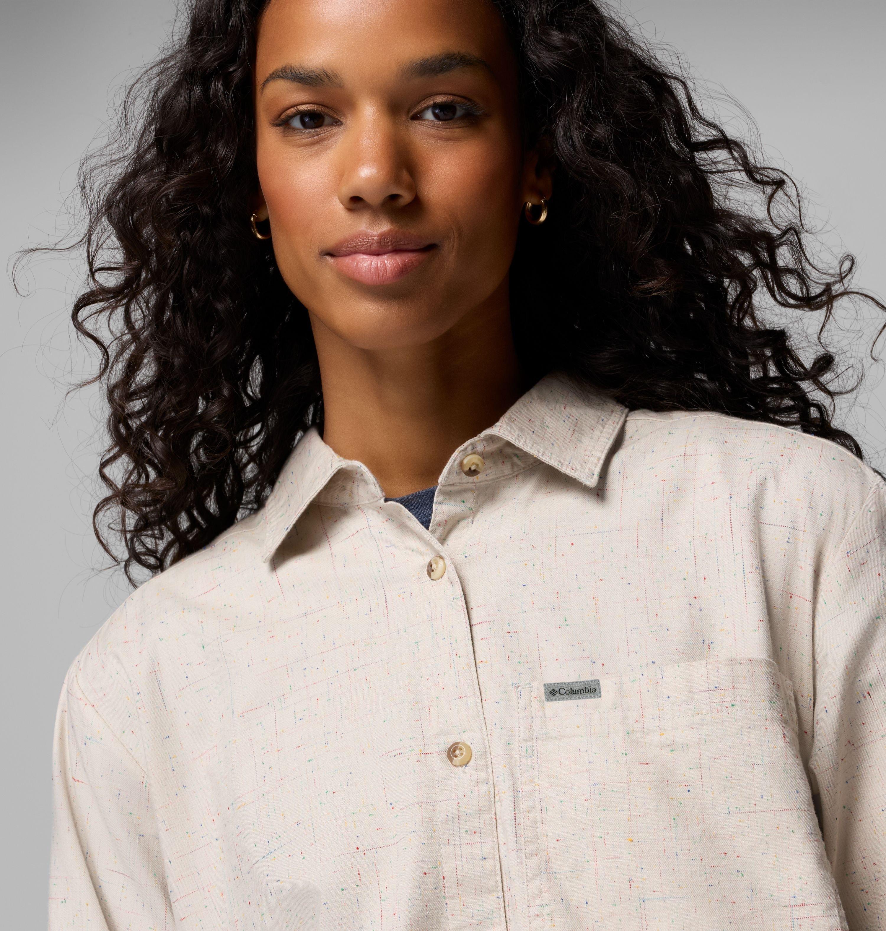 Women's Blue Point Creek Woven Long Sleeve Shirt | 279 | XXL 6