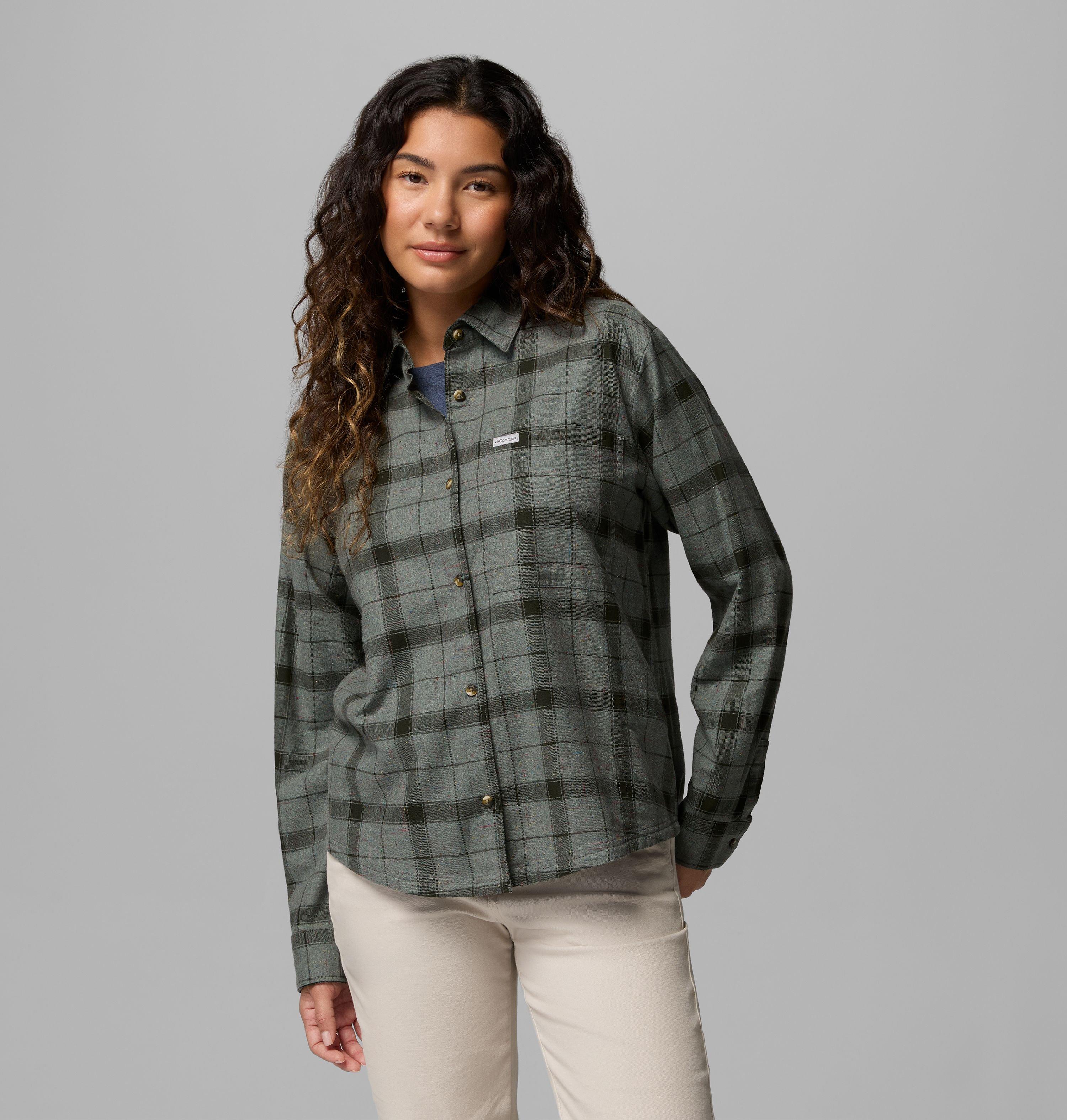 Women's Blue Point Creek Woven Long Sleeve Shirt | Columbia