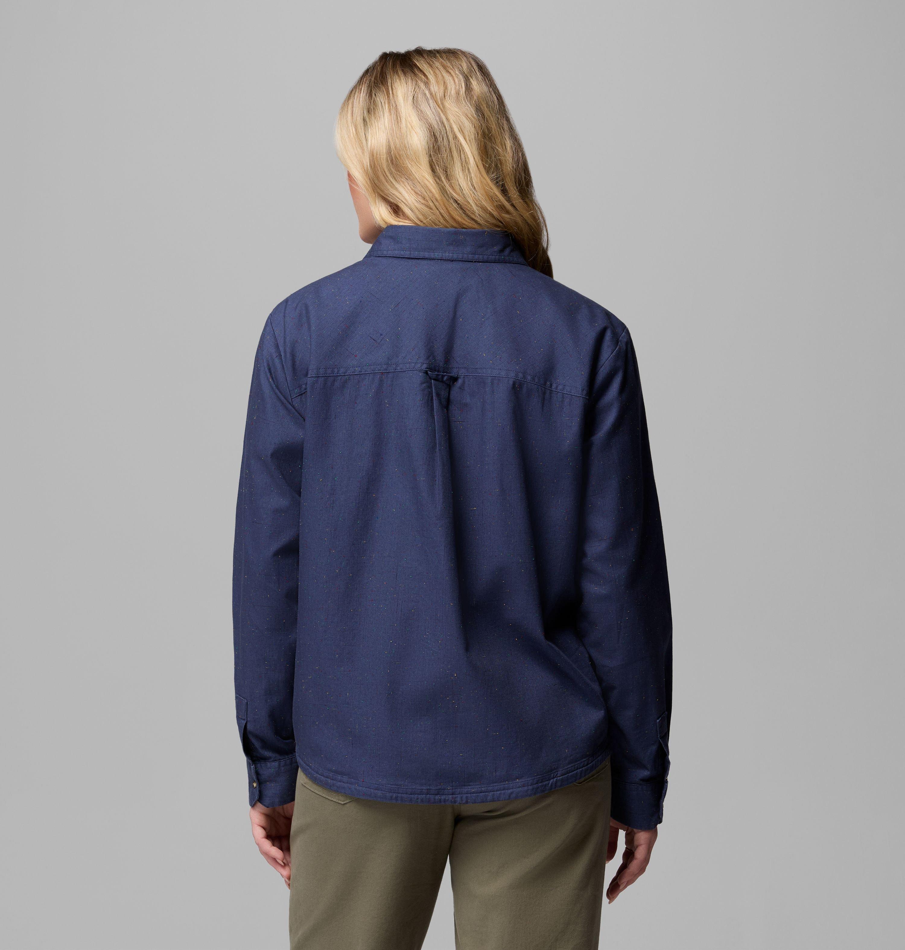 Women's Blue Point Creek Woven Long Sleeve Shirt | 466 | M 3