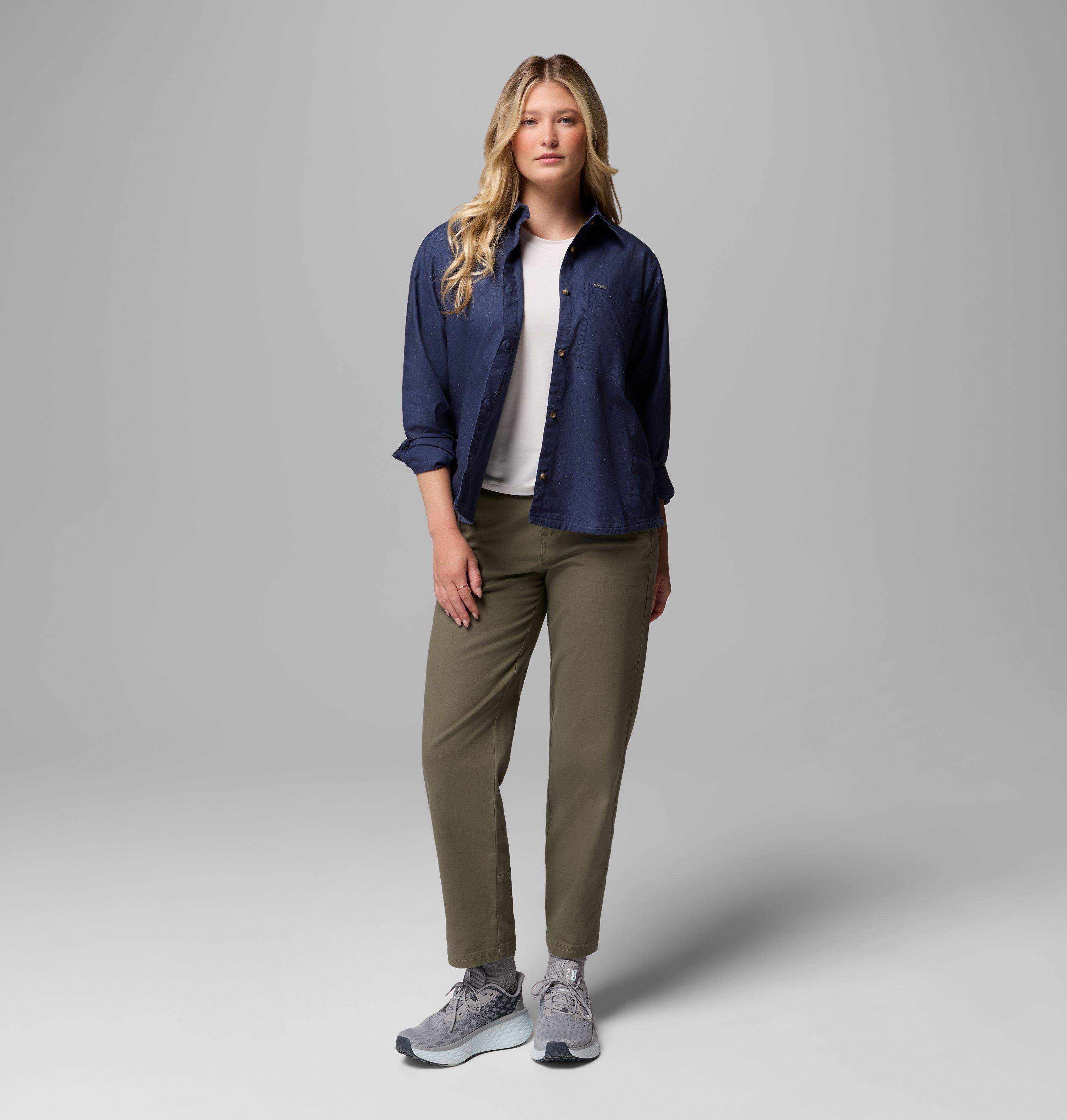 Women's Blue Point Creek Woven Long Sleeve Shirt | 466 | M 2