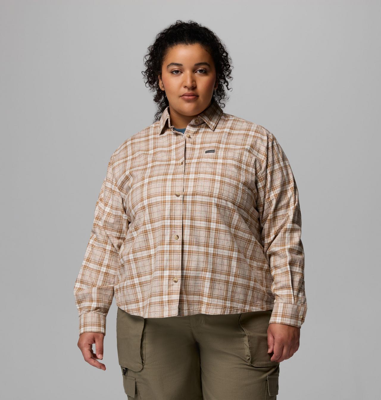 Women's Blue Point Creek™ Woven Long Sleeve Shirt - Plus Size 5