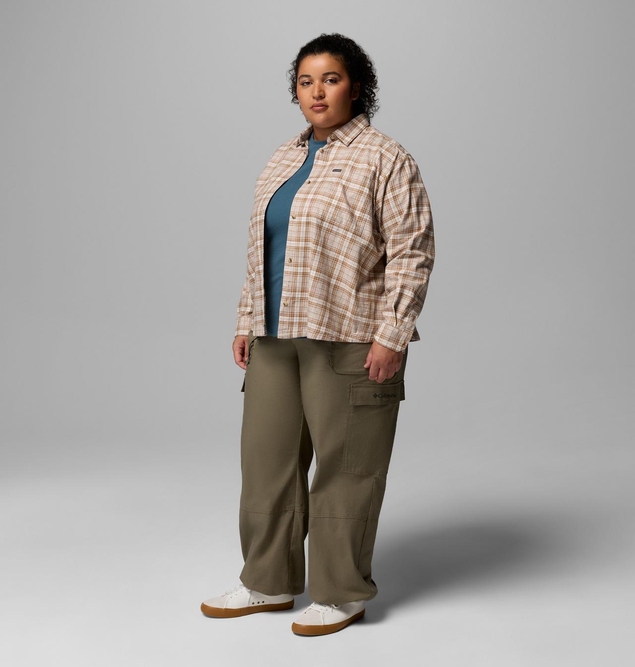 Women's Blue Point Creek™ Woven Long Sleeve Shirt - Plus Size 2