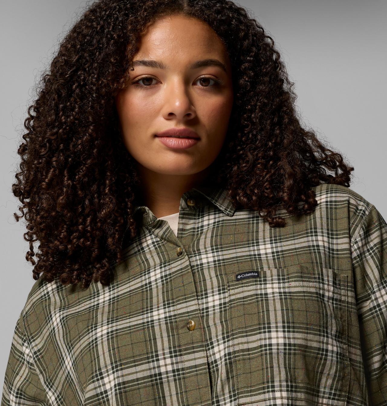 Women's Blue Point Creek™ Woven Long Sleeve Shirt - Plus Size 6