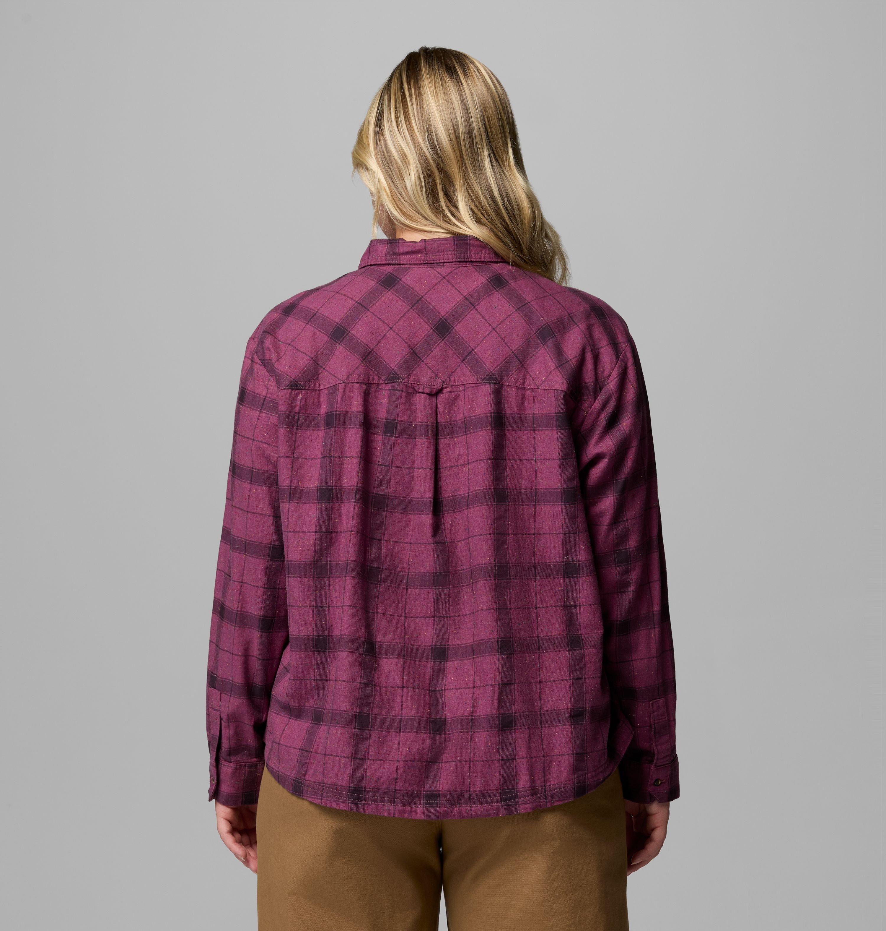 Women's Blue Point Creek Woven Long Sleeve Shirt - Plus Size | 551 | 2X 3