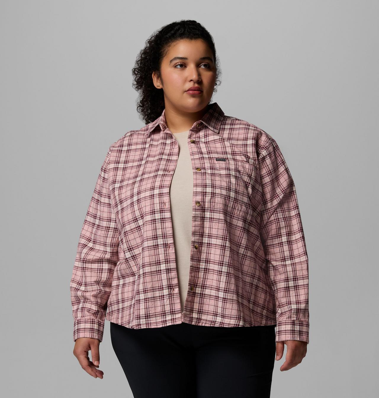Women's Blue Point Creek™ Woven Long Sleeve Shirt - Plus Size | 659 | 2X 5