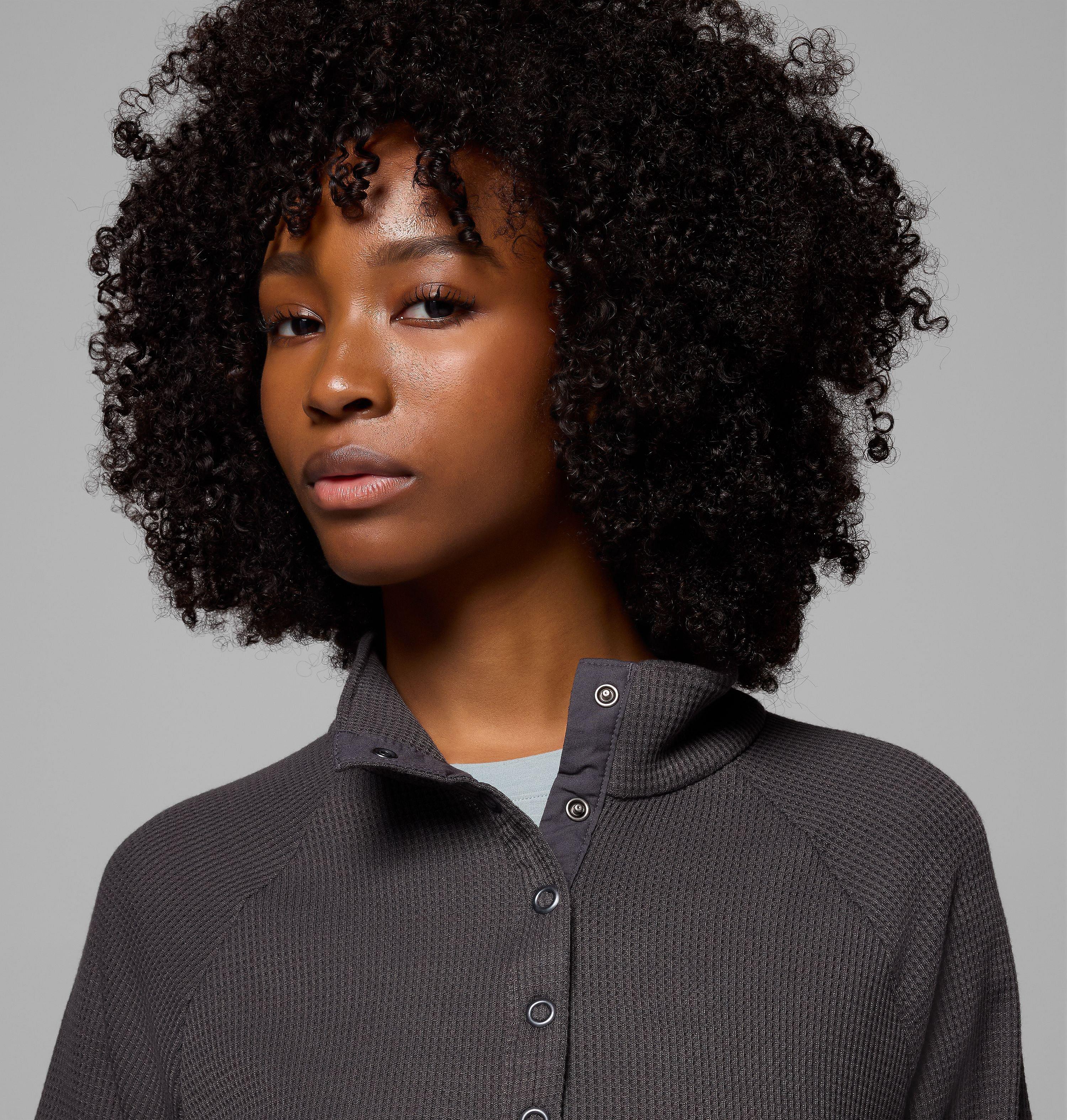 Women's Holly Hideaway Waffle Half Snap Shirt | 011 | M 5