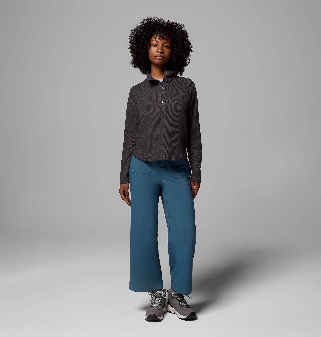 Women's Holly Hideaway™ Waffle Half Snap Shirt 2