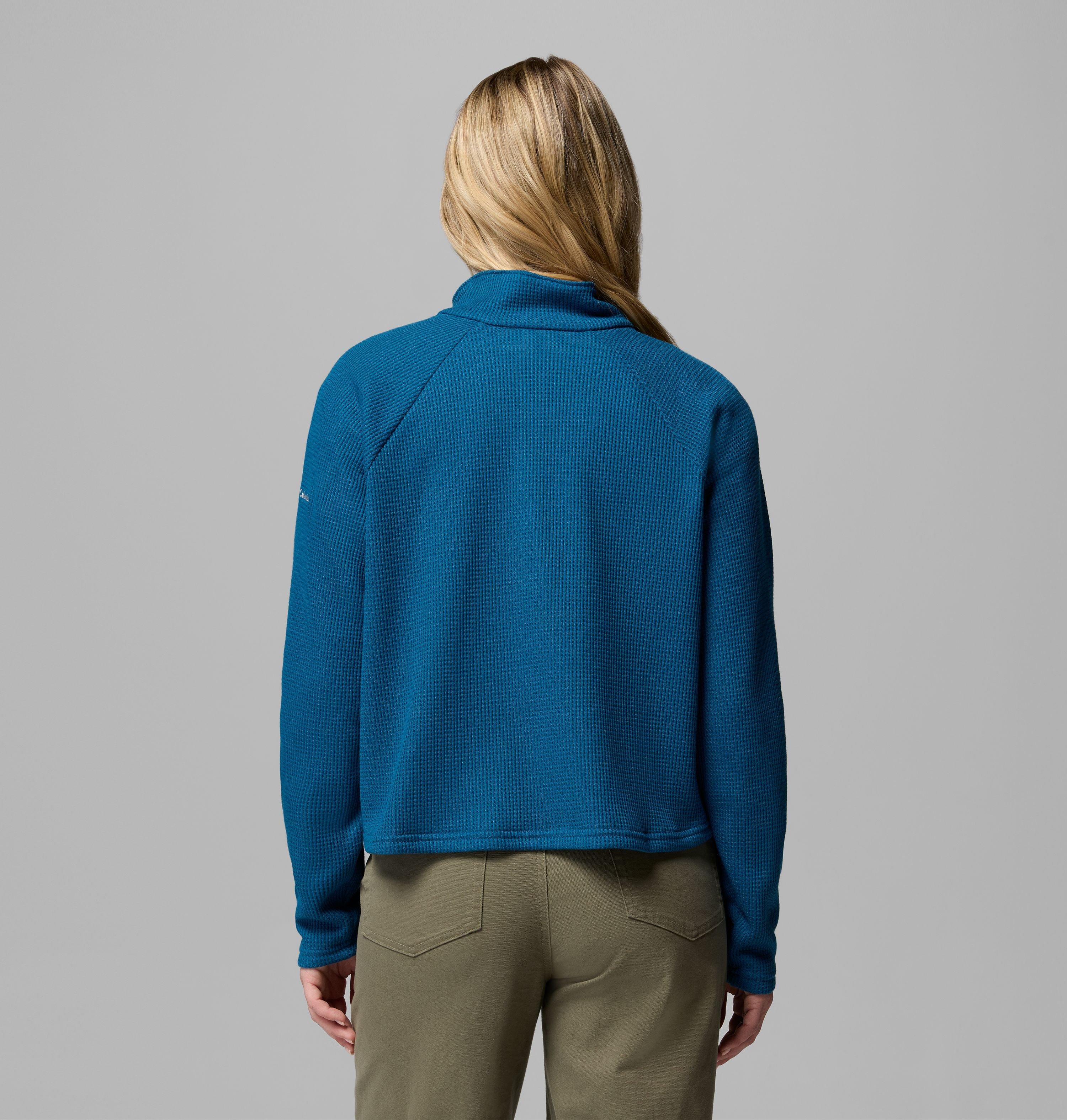 Women's Holly Hideaway Waffle Half Snap Shirt | 442 | S 3