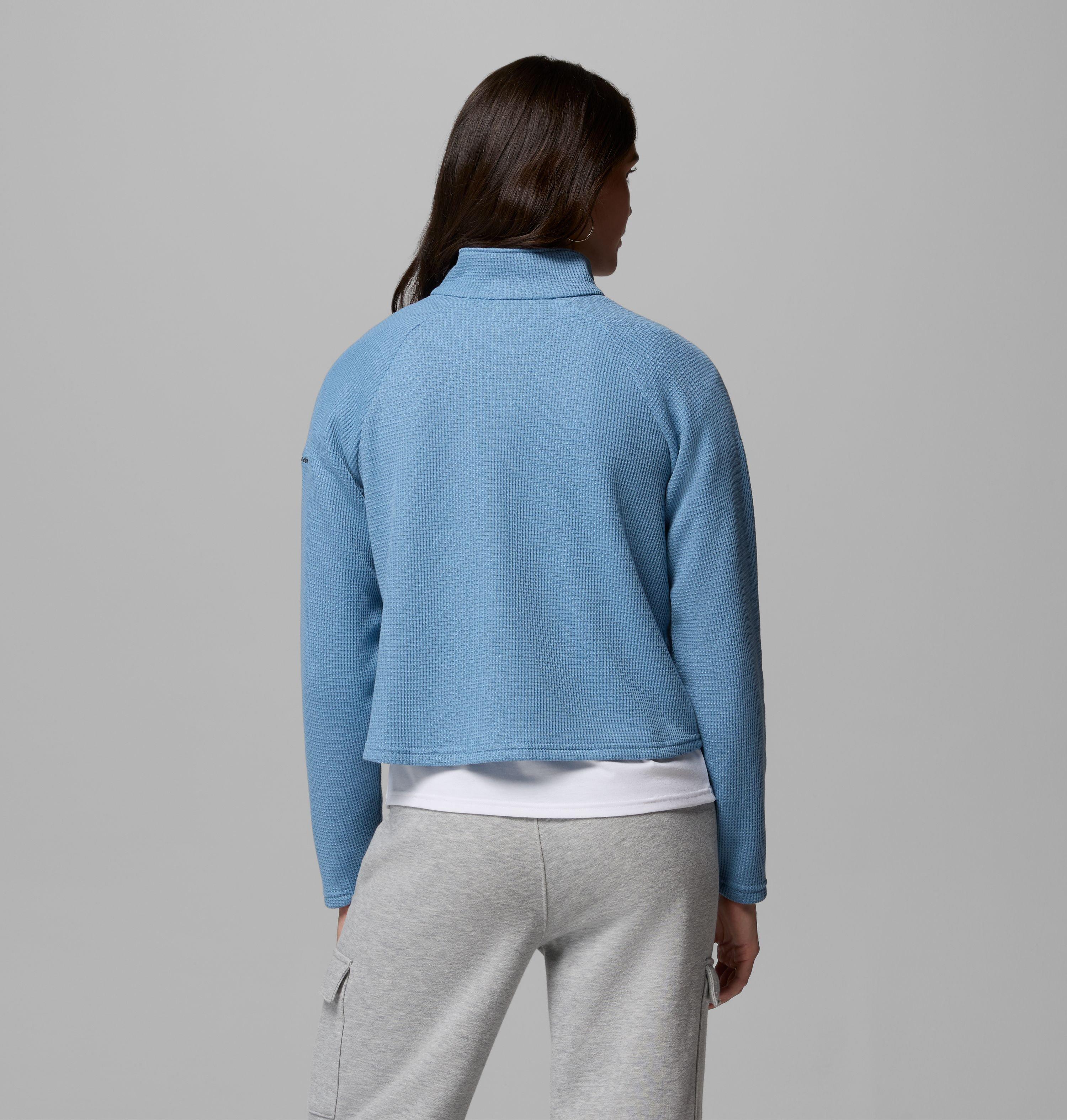 Women's Holly Hideaway Waffle Half Snap Shirt | 447 | S 3