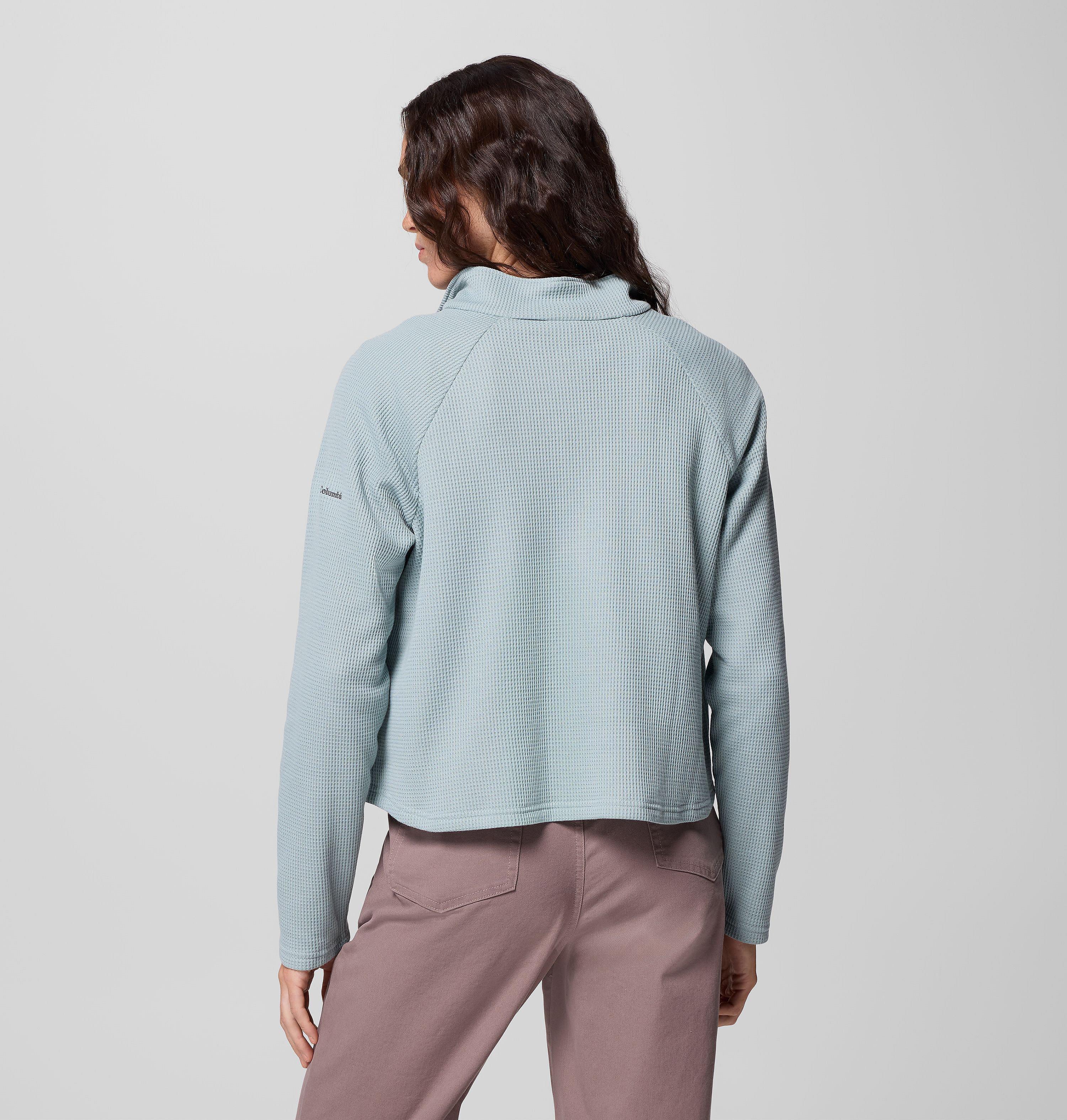 Chemise gaufrée avec fermeture mi-longeur à boutons-pression Holly Hideaway pour femme | 461 | L 3