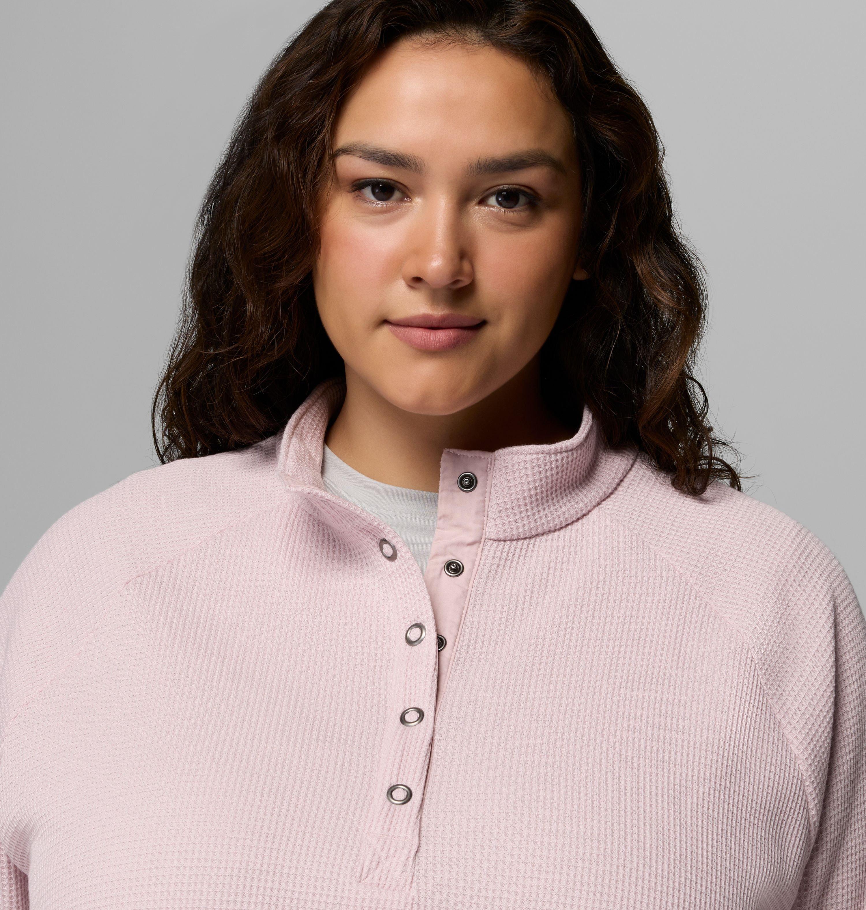 Femme Chemise gaufrée avec demi-patte à boutons-pression Holly Hideaway – Grandes tailles 5