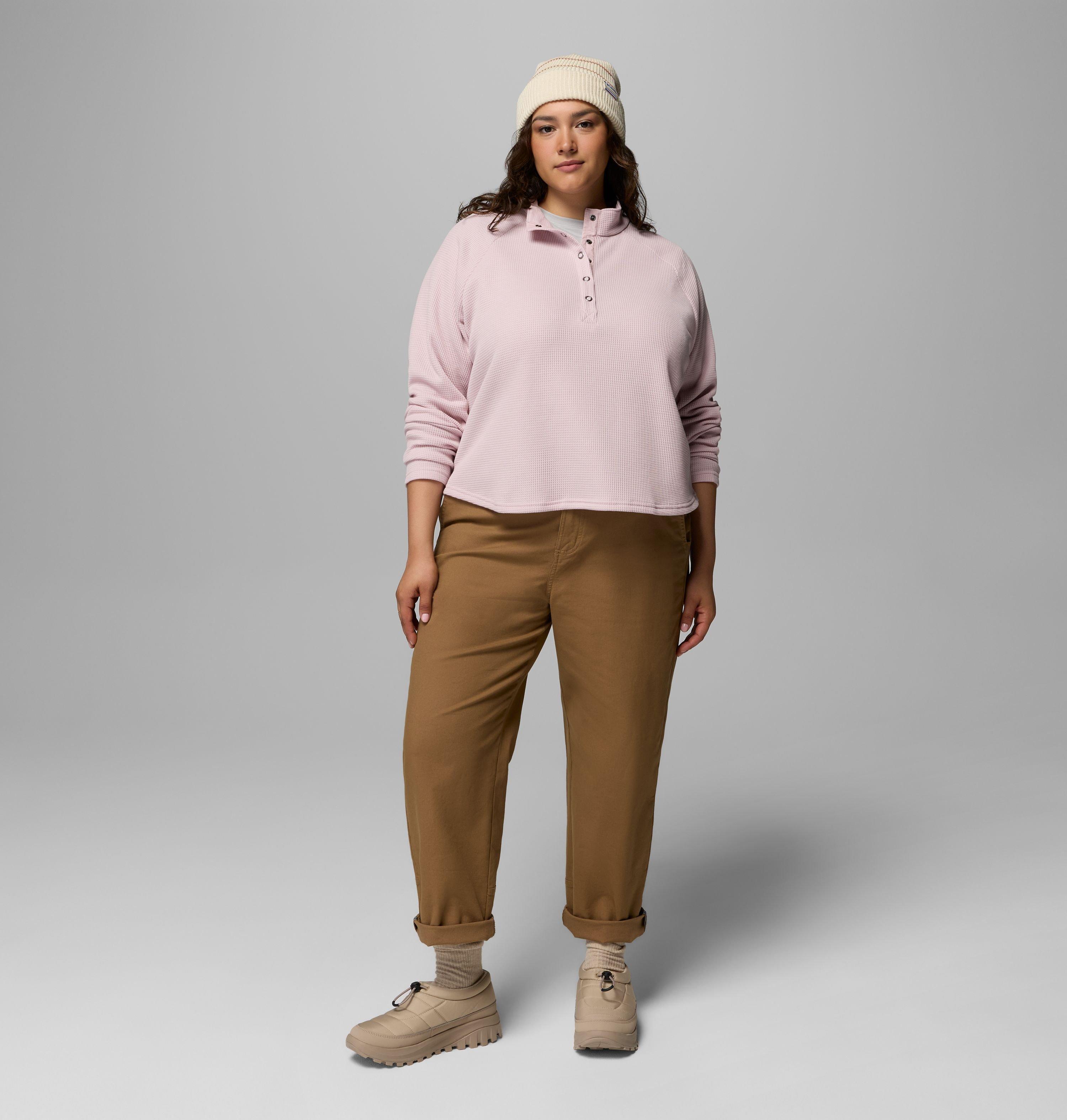 Femme Chemise gaufrée avec demi-patte à boutons-pression Holly Hideaway – Grandes tailles 2