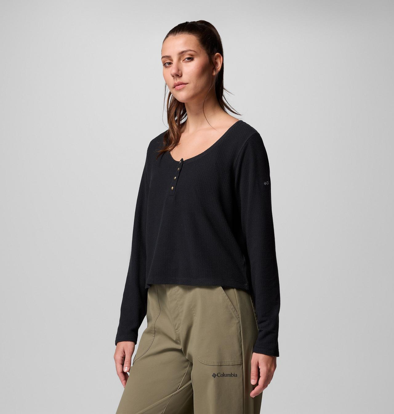 Women's Brea Falls™ Grid Henley Long Sleeve Shirt 4