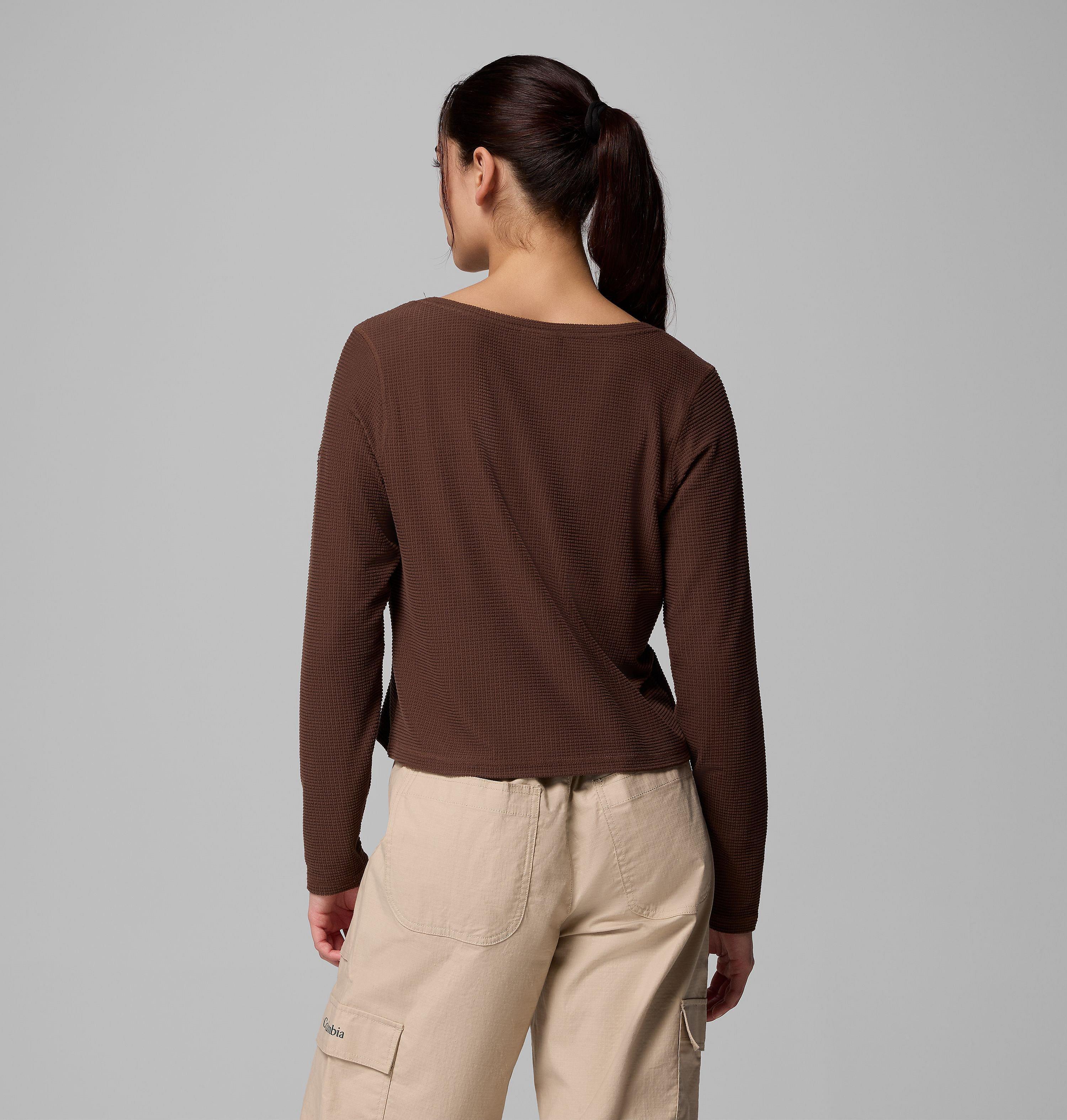Women's Brea Falls Grid Henley Long Sleeve Shirt 3